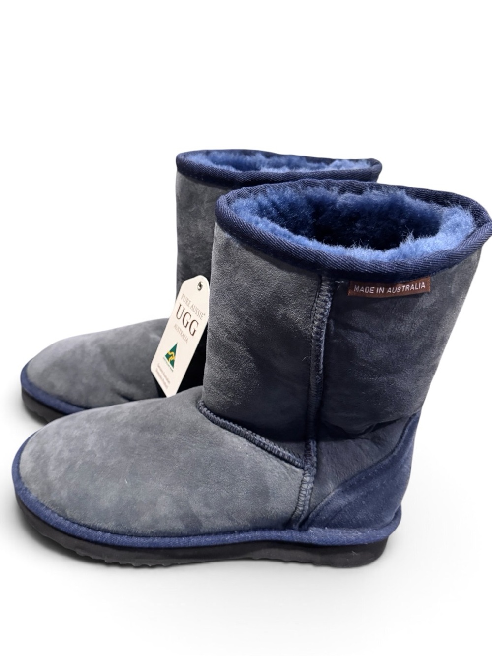 Pure Aussie UGG Australia Navy Sheepskin Boots W7 M6